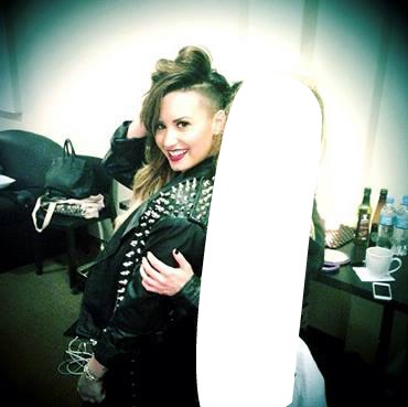 Demi Lovato with Photomontage