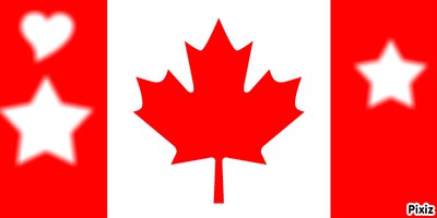 drapeau du canada フォトモンタージュ