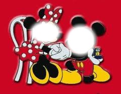 Minnie et Mickey Фотомонтаж