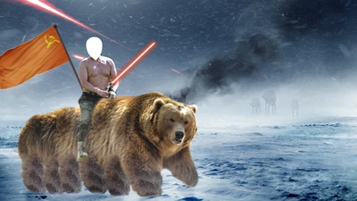Putin Urso Fotomontagem