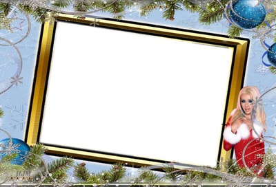 kerstmis Photo frame effect