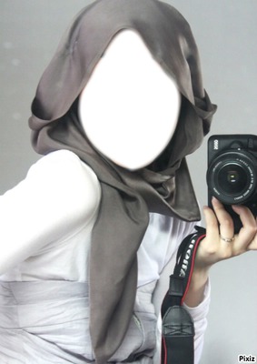 hijab tunisia Photo frame effect
