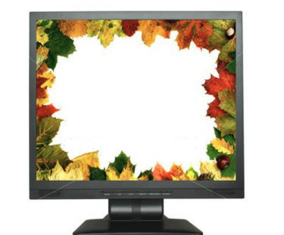 Autumn Monitor Photo frame effect