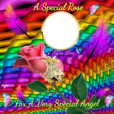 a special rose Fotomontasje