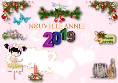 Voeux 2019 05 Photo frame effect