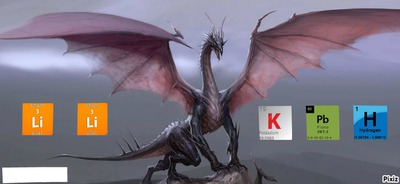 plantilla genealogica dragon para imprimir de 5 miembros Fotomontaža
