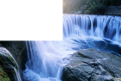 Waterfalls Photo frame effect
