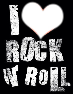 i love rock n' Roll Fotomontagem