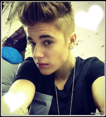 I love you Justin Bieber Fotomontagem