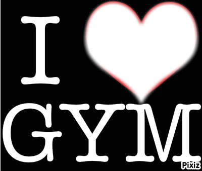 I love gym Фотомонтаж