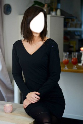 robe noire Photomontage