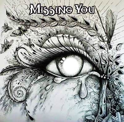 missing you Photo frame effect