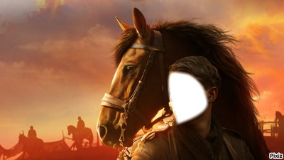 le cheval de guerre Fotomontáž