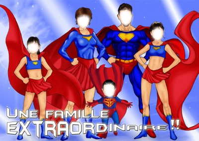 super famille Fotomontasje