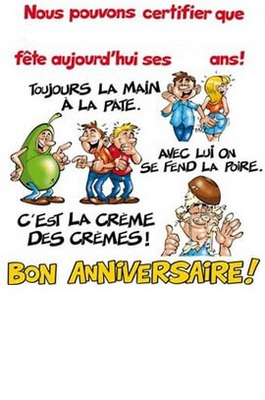 anniversaire humour homme Montage photo