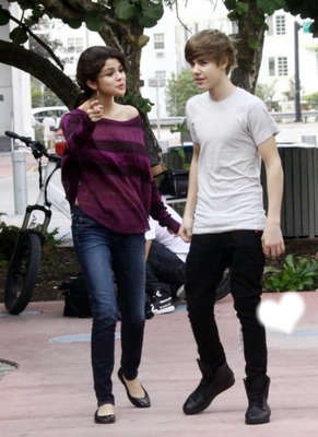* Selena Gomez et Justin Biber * Fotomontage