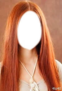 Hair orange Fotomontaż