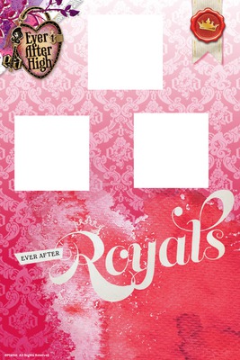 Capa ever after high royal Photo frame effect