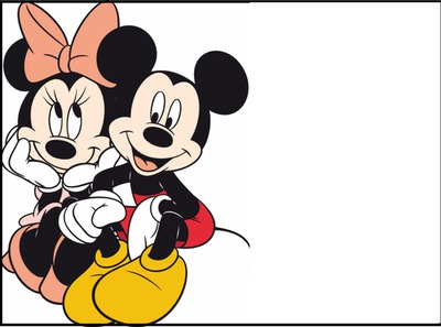 Mickey et Minnie Fotomontagem