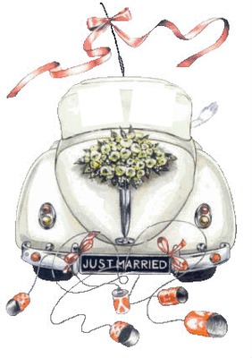 mariage voiture Fotomontáž