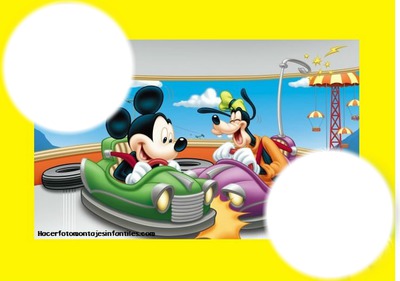 Mickey y Goofy Fotomontāža