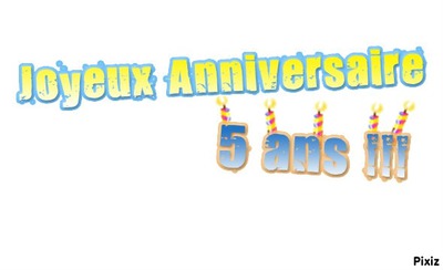 5 ans Photo frame effect