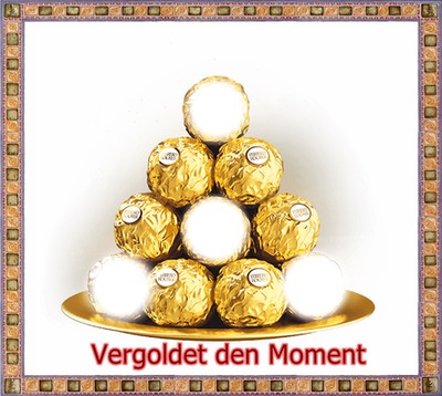 Goldene Momente'* Freunde Fotomontasje