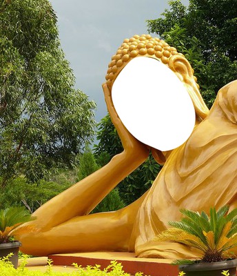 bouddha allongé Valokuvamontaasi