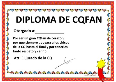Diploma CQfan Fotomontasje