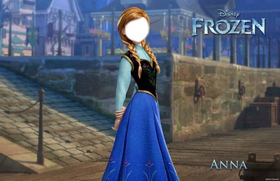 Frozen Anna Photo frame effect