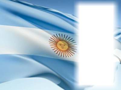 Bandera de Argentina Montaje fotografico