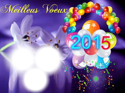 Bonne année 2015 Fotomontasje