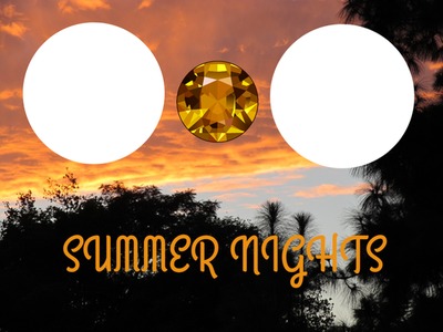 SUMMER NIGHTS Fotomontaggio