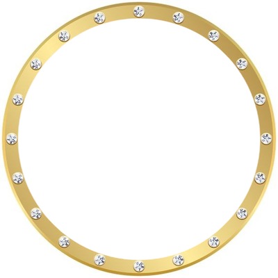 circulo dorado, con diamantes, una foto. Photo frame effect