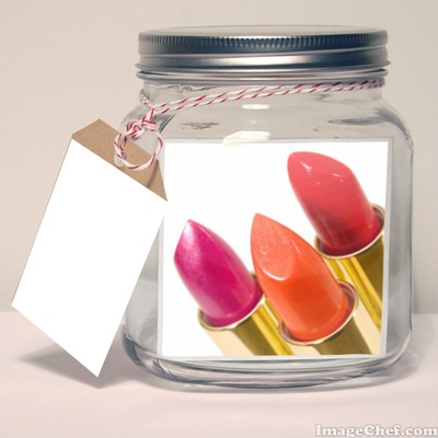 Lipstick Jar Fotomontasje