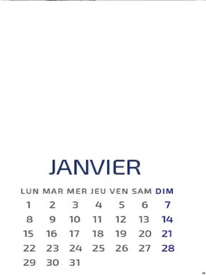 calendrier 2018 Montage photo