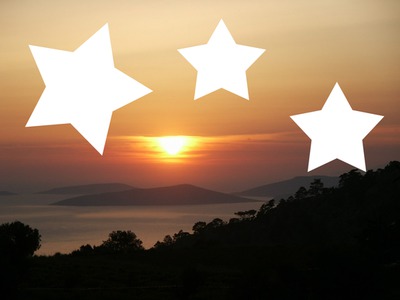 Sunset Urlaub Fotomontage