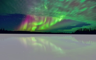 aurore boréale Фотомонтаж