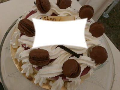 Le gâteau d'anniversaire Photo frame effect
