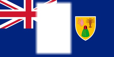 Turks & Caicos flag Valokuvamontaasi