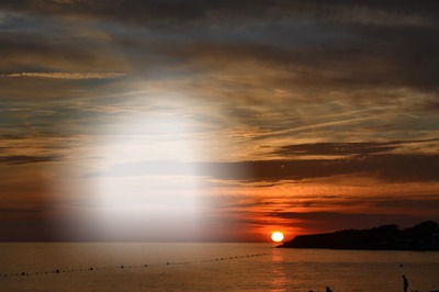 puesta de sol Fotomontasje