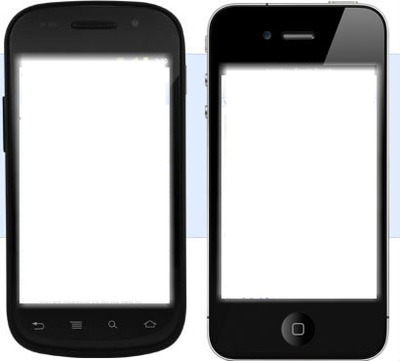 iphone e android Fotomontaggio