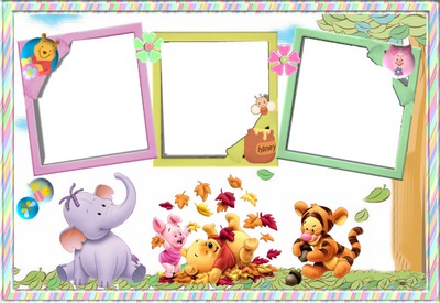 Winnie Pooh Photo frame effect