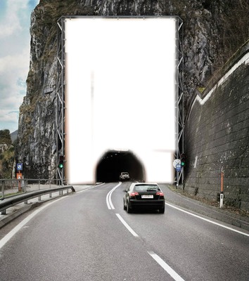 Tunnel bizarre Photomontage