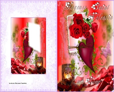 st valentin Photo frame effect