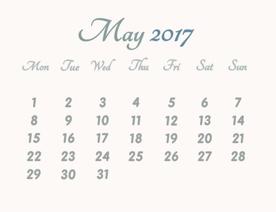 May 2017 Photo frame effect