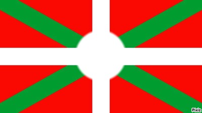 drapeau pays basque フォトモンタージュ