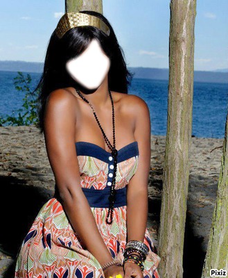 femme africaine 2 Photo frame effect
