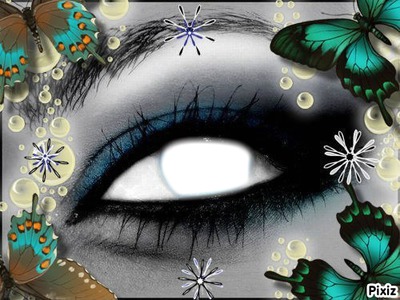Yeux-Papillons Photomontage