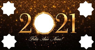 2021 - Feliz Ano Novo Fotomontáž